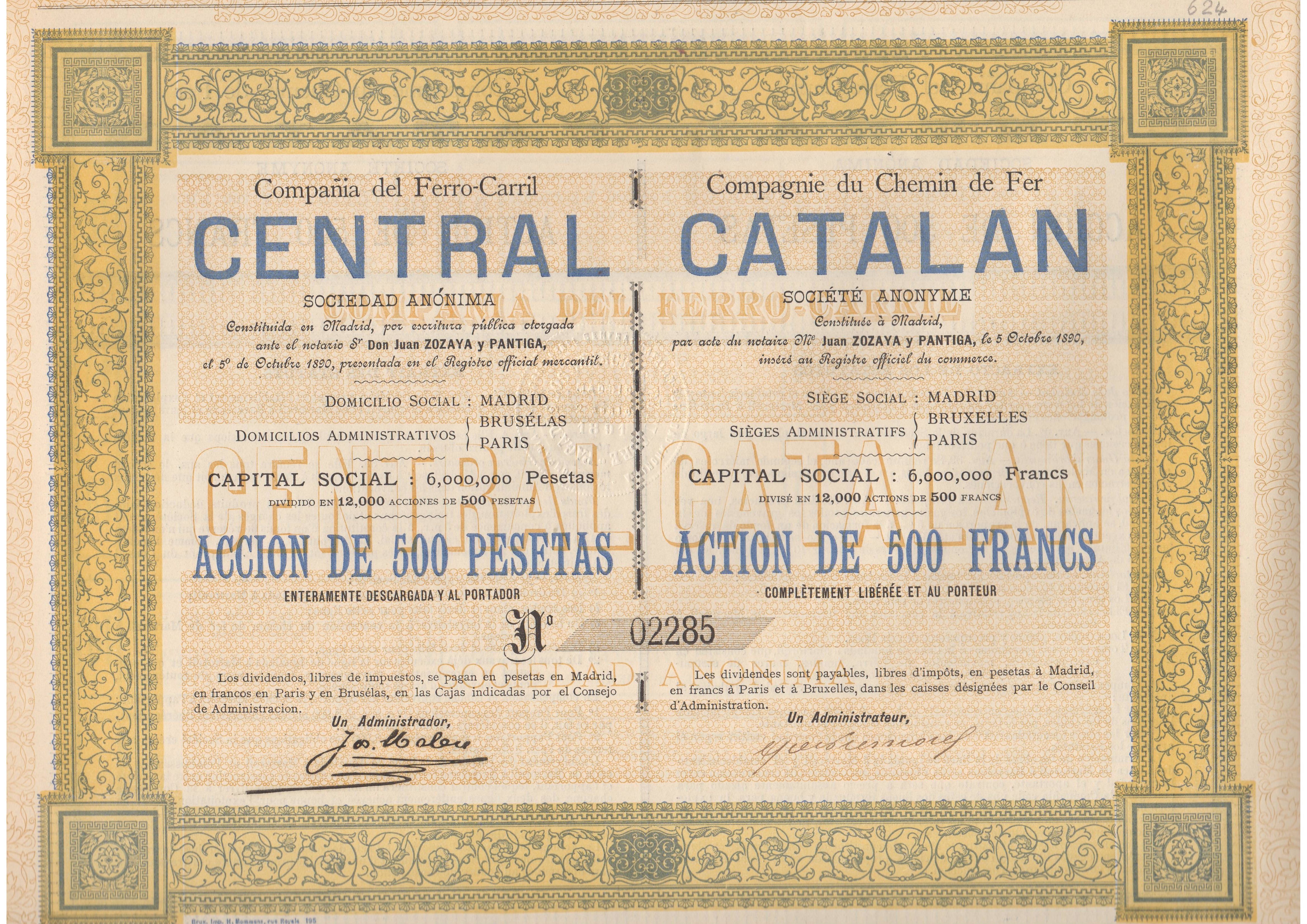 Compañía del Ferrocarril Central Catalán