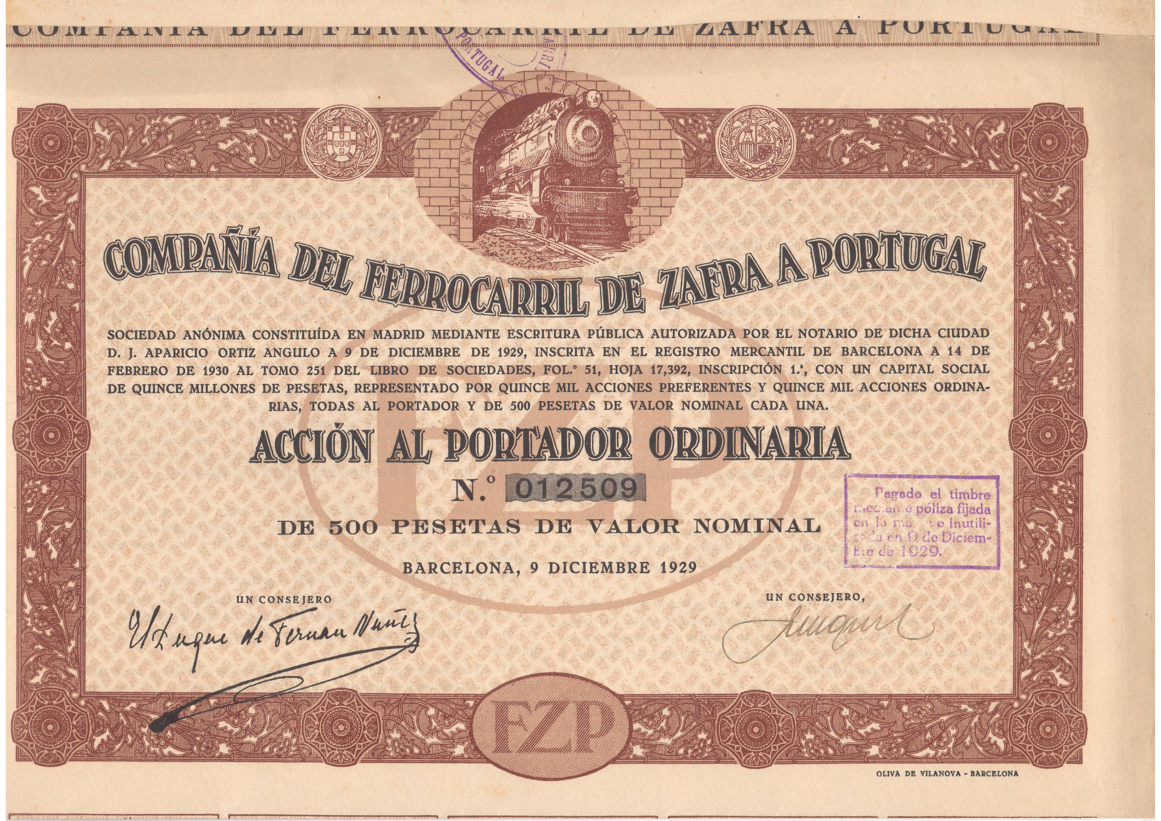 Compañía del Ferrocarril de Zafra a Portugal